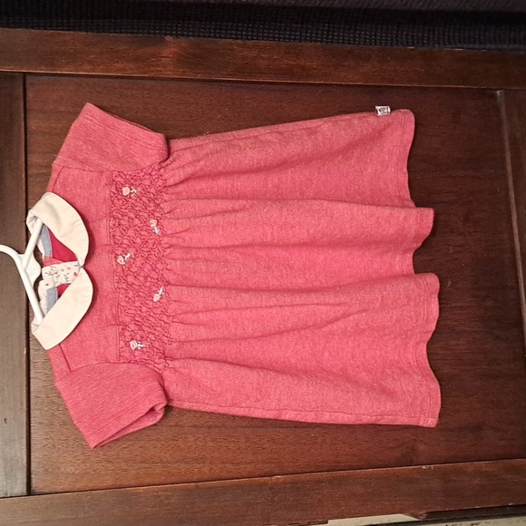 Tommy Hilfiger girls size 9-12 months vintage 2001 red smocked dress - Picture 1 of 5